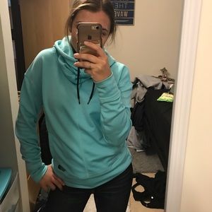 North face, teal, sweatshirt